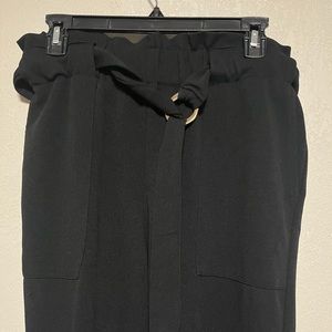 Paper bag style dress pants size L